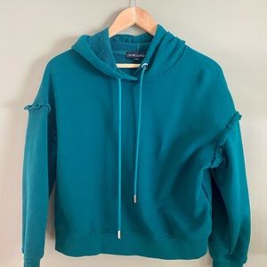 Cynthia Rowley teal hoodie size M